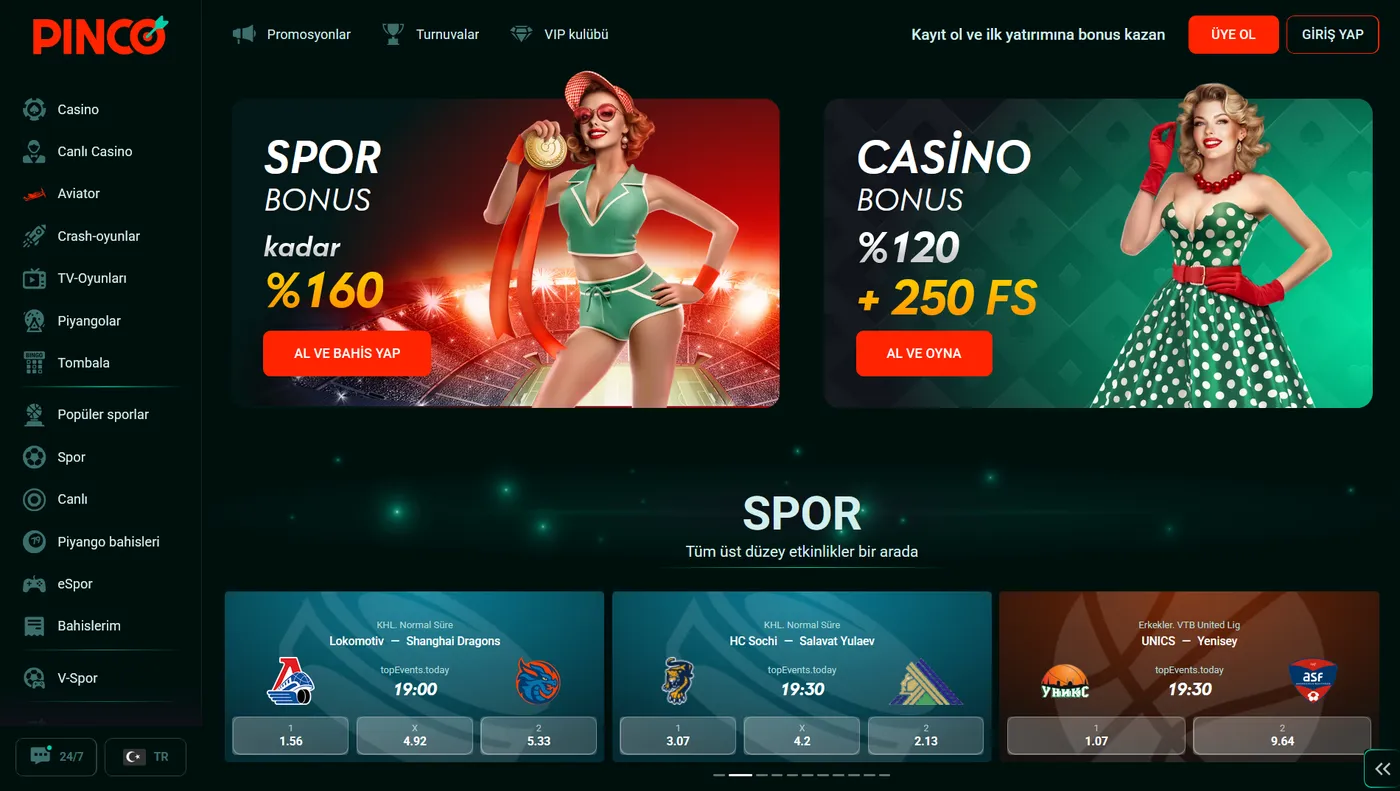 Pinco bonuslar: Pinco promo code ve kampanyalar 2026